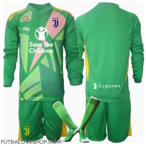 Dres Juventus Brankarsky Preč pre deti 2024-25 Dlhy Rukáv (+ trenírky)